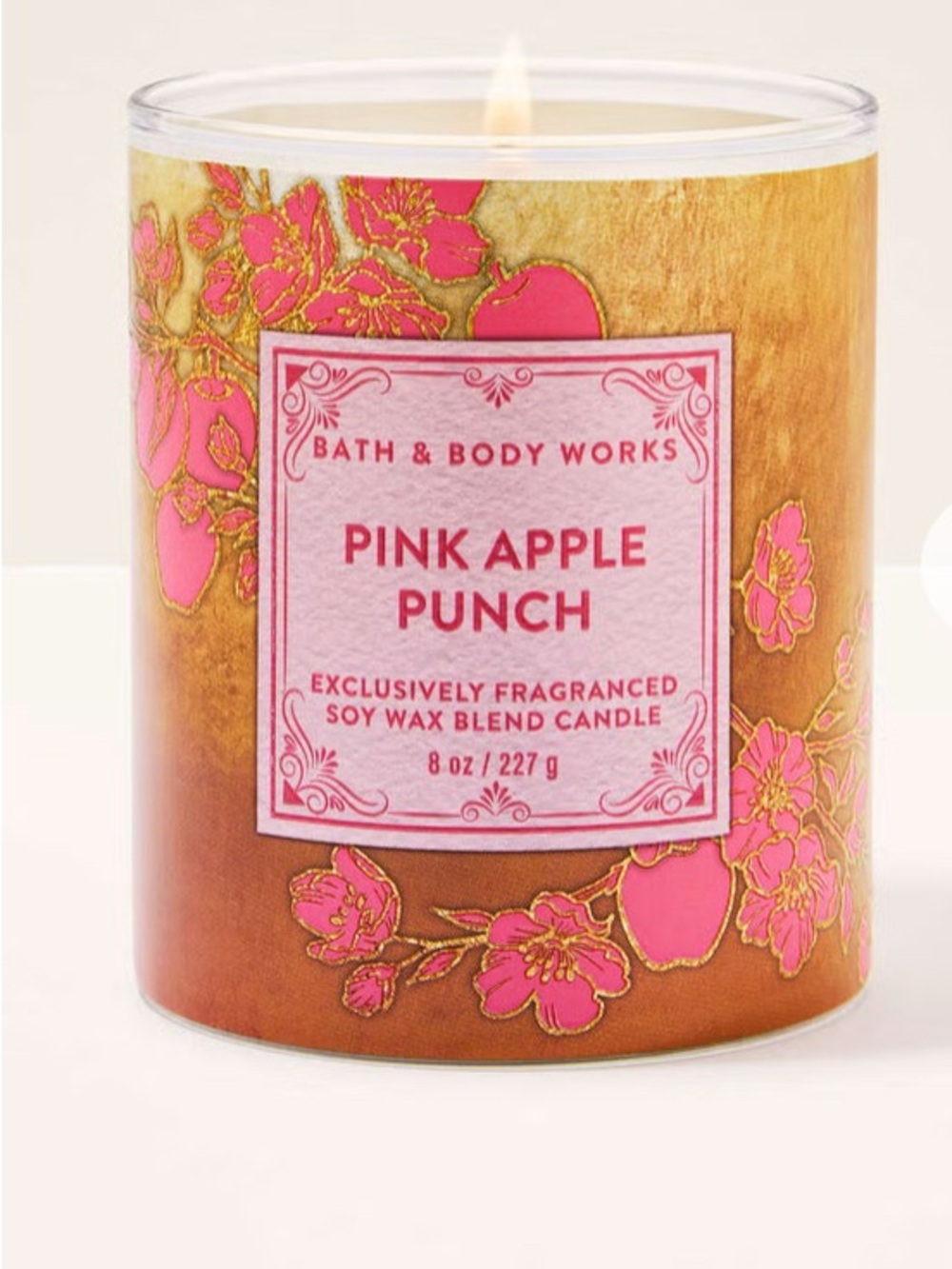 🆕-Bath & Body Works Pink Apple Punch Soy Candle